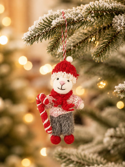 felted wool Christmas ornament - photo 10