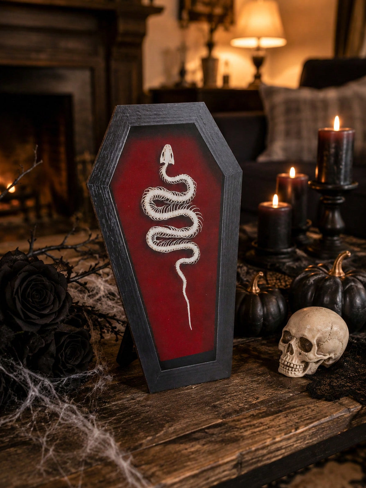 gothic snake coffin tabletop sign - photo 10
