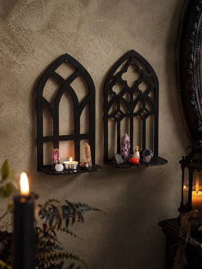 gothic arch window wall shelf - photo 10