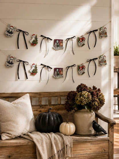 creepy Christmas skull ghost garland - photo 10