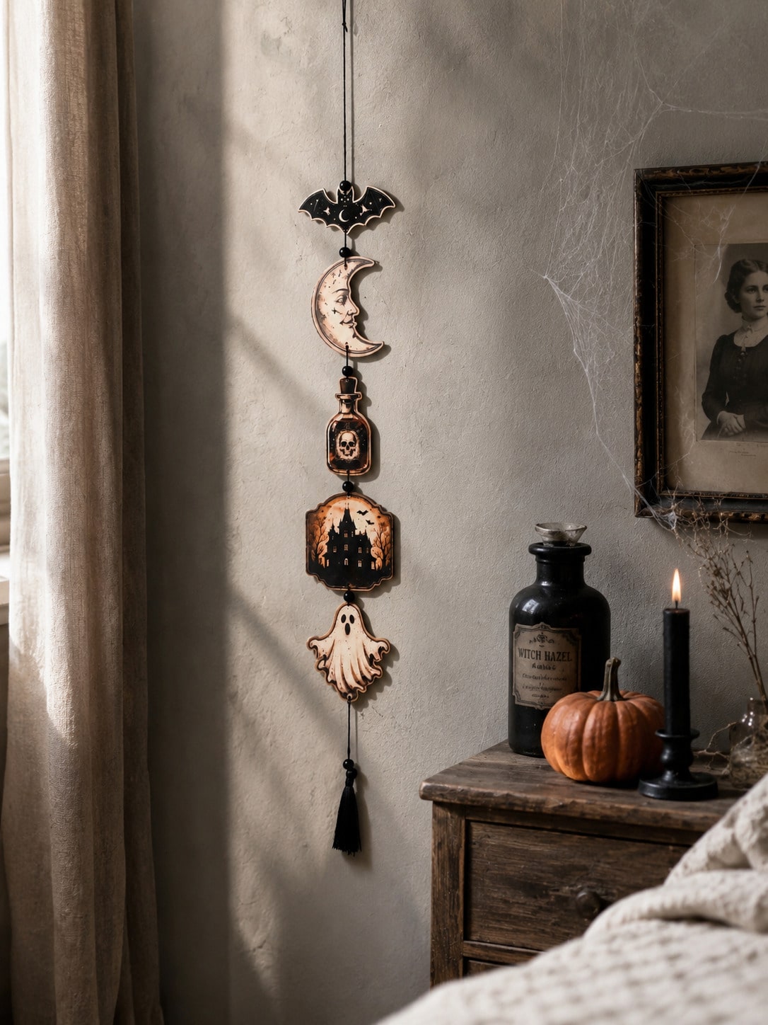 moon ghost potion Halloween hanging decor - photo 9