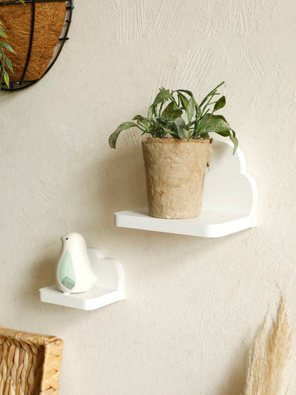 white cloud floating wall shelf - photo 10