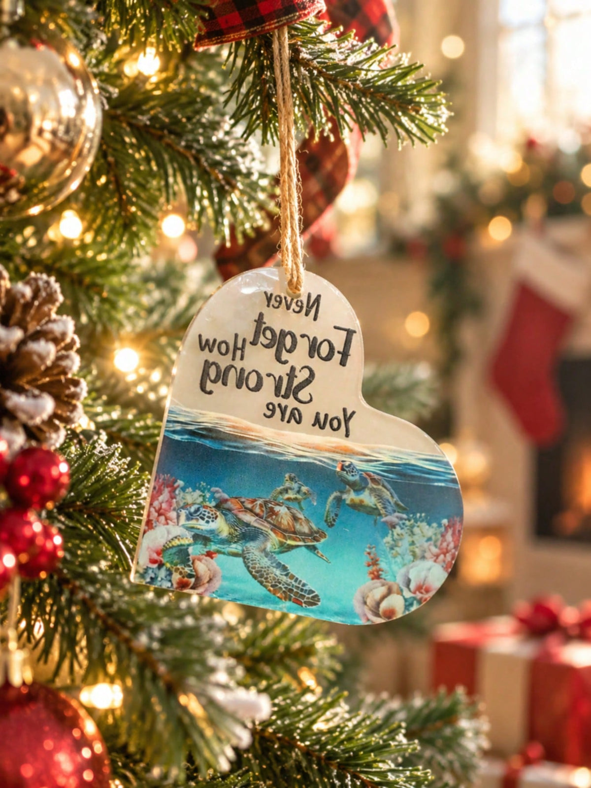 sea turtle heart ornament - photo 8