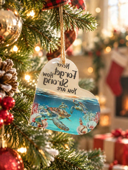 sea turtle heart ornament - photo 8