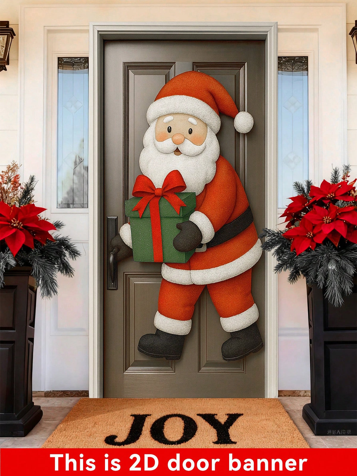 Santa Claus Christmas door banner - photo 9