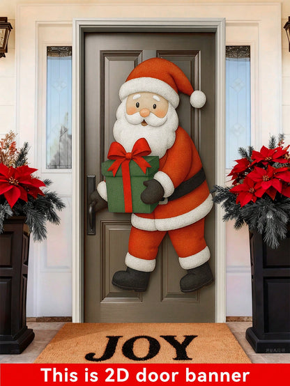 Santa Claus Christmas door banner - photo 9