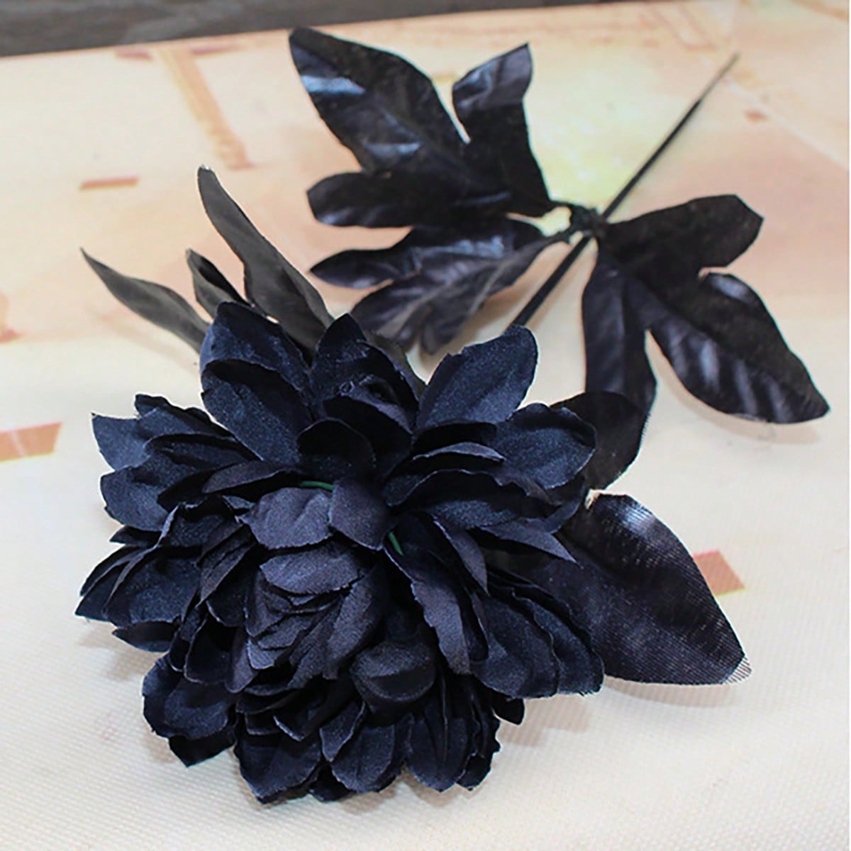 black dahlia artificial flower - photo 10