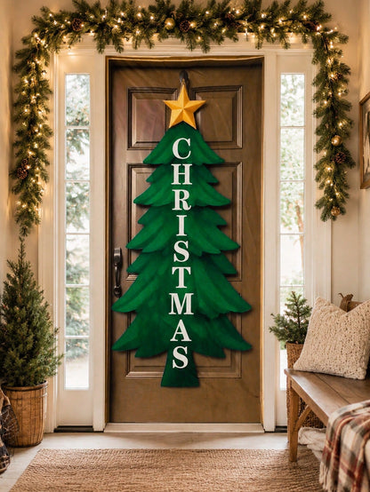 Christmas tree door banner - photo 9