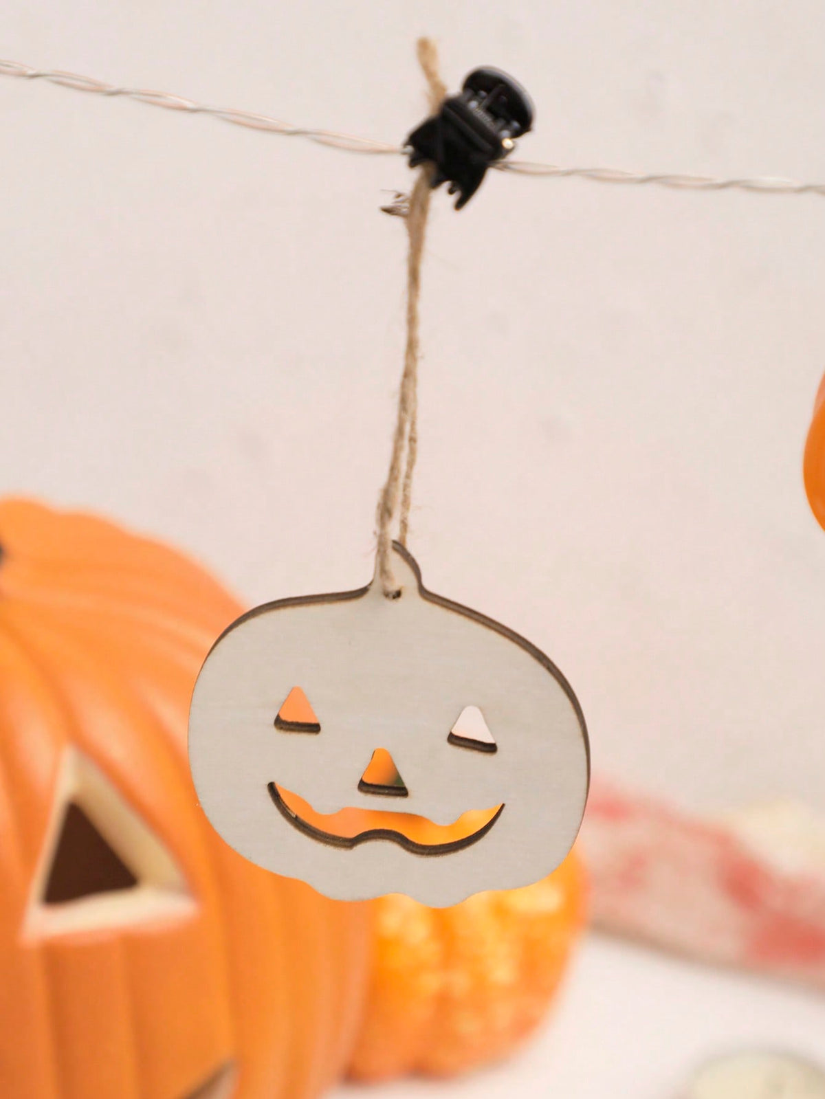 ghost pumpkin Halloween garland cutouts - photo 9