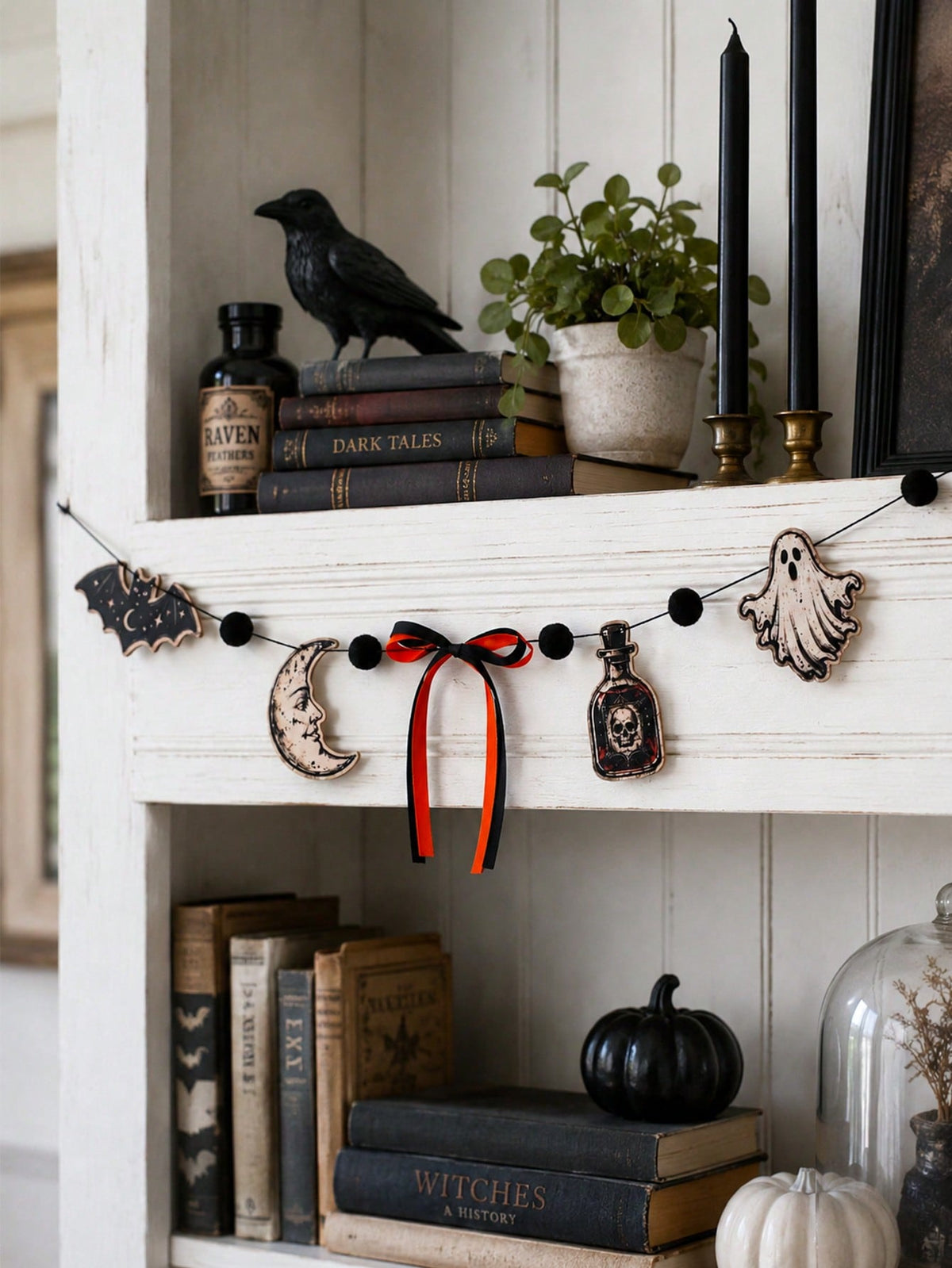 bat moon potion Halloween garland - photo 10