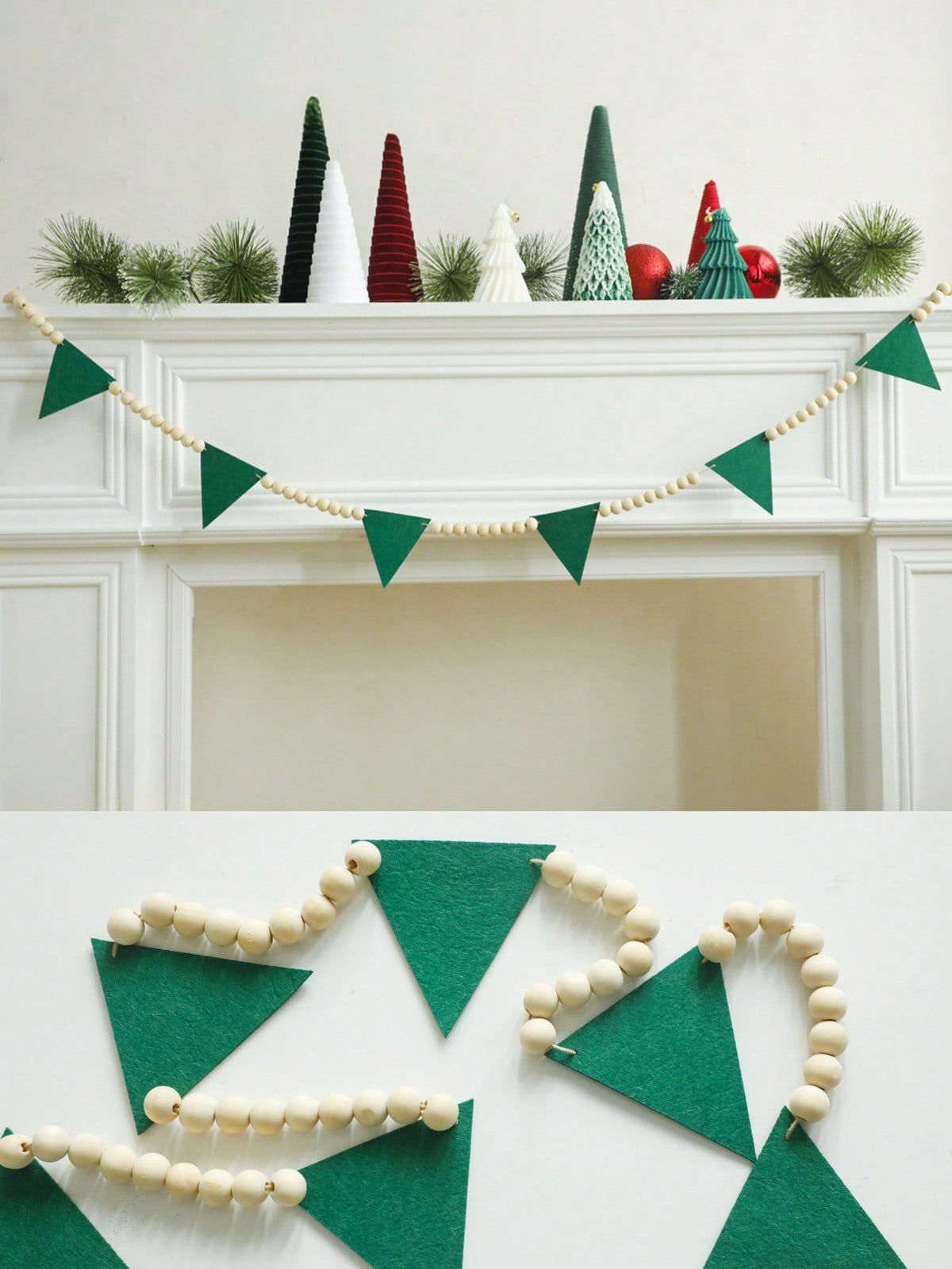 green felt pennant garland - photo 11