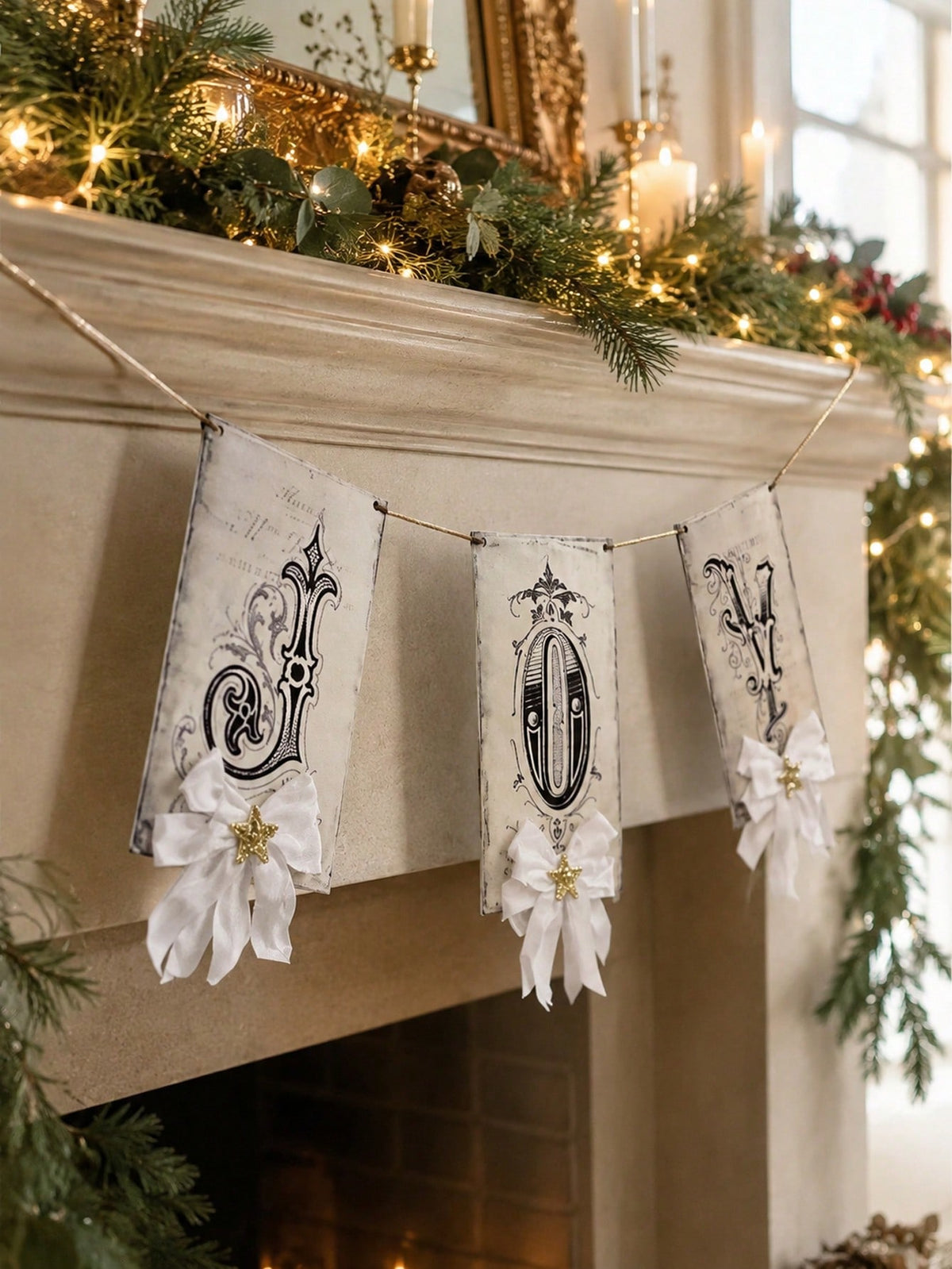 vintage joy Christmas banner - photo 10