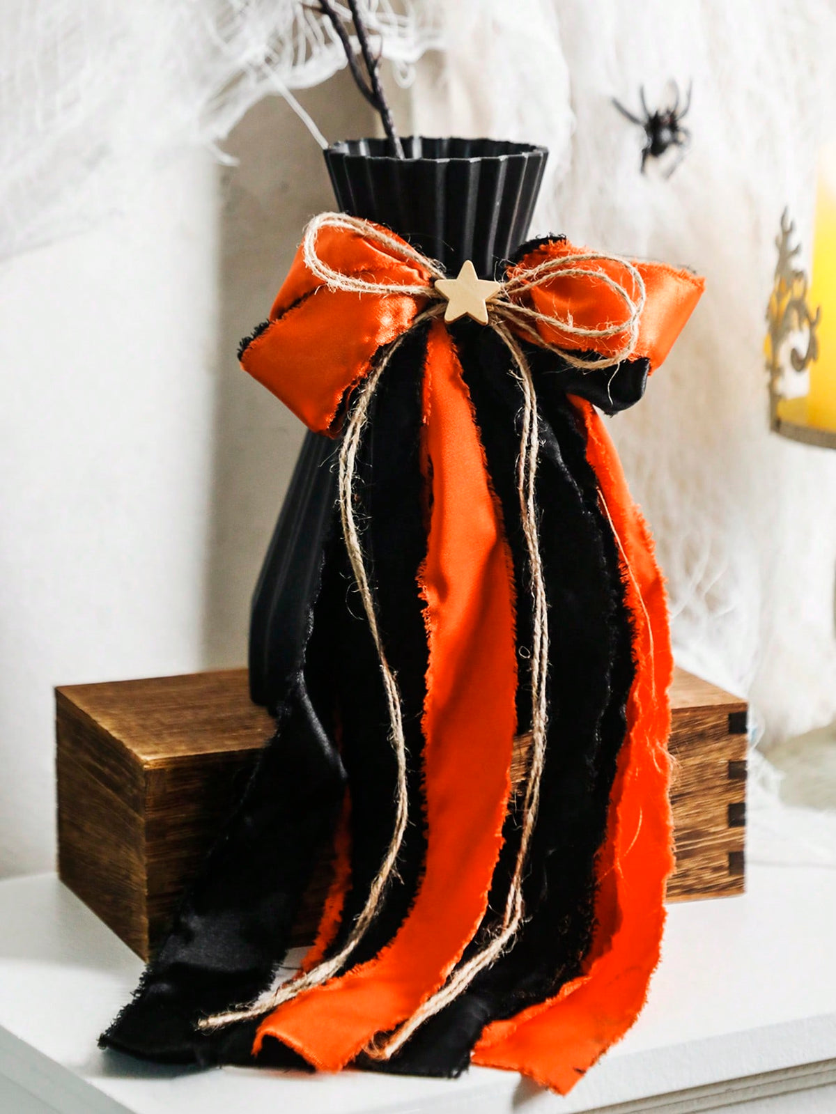 Halloween vase bow ribbon - photo 10