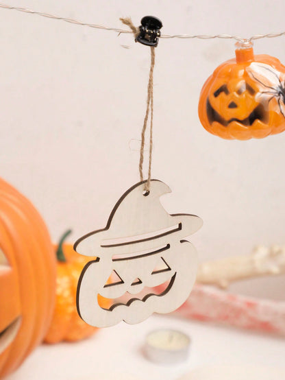 witch ghost haunted house Halloween garland - photo 9