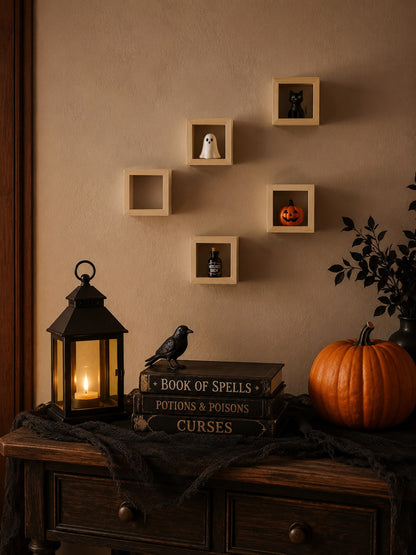 square wood shadow box shelf - photo 10