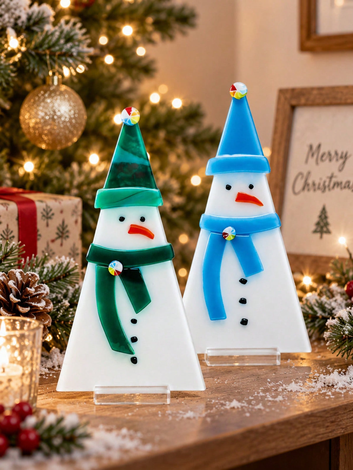 acrylic snowman tabletop decor - photo 10