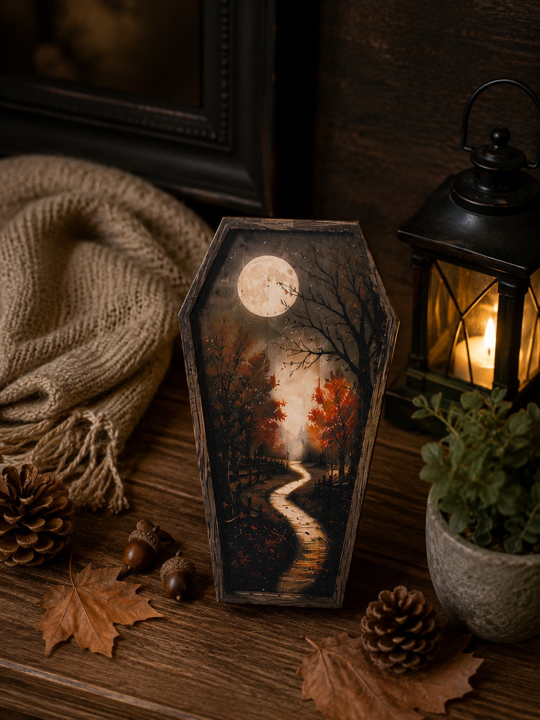 full moon coffin tabletop sign - photo 10