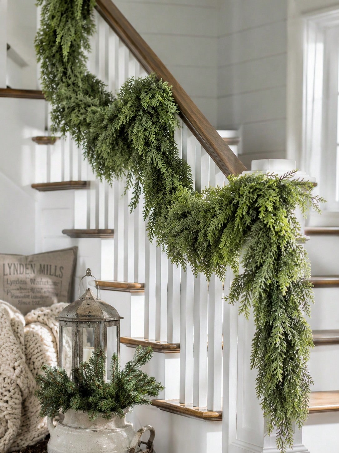 artificial cypress Christmas garland - photo 11