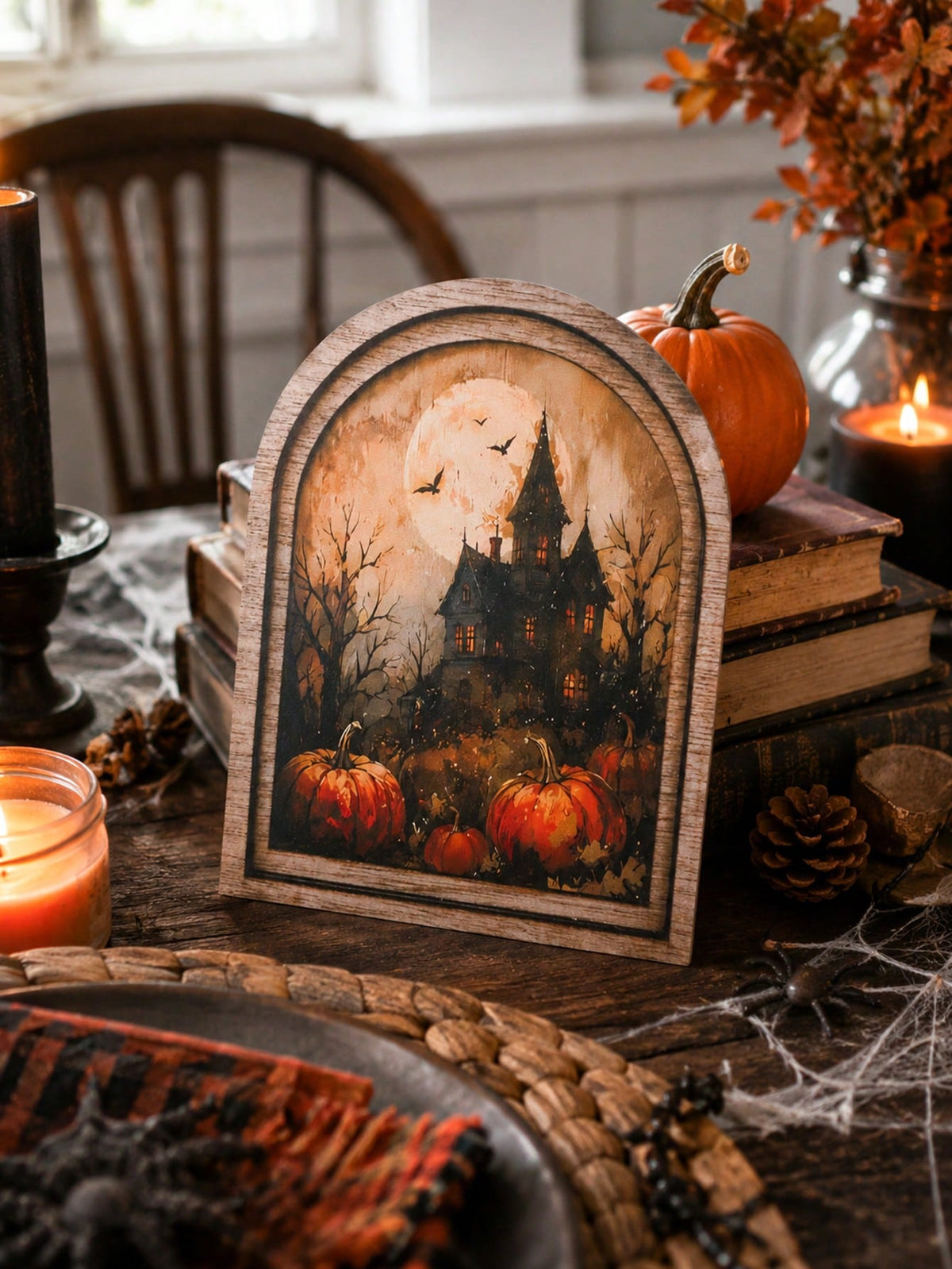 haunted house arch tabletop sign - photo 11