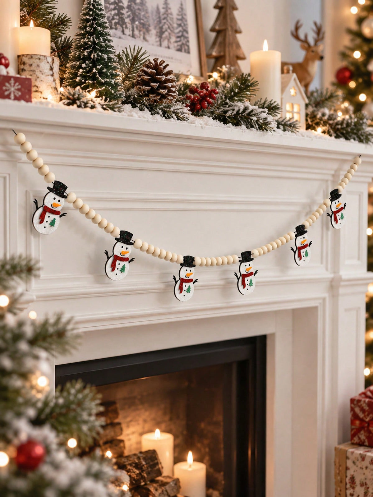felt snowman garland - photo 10