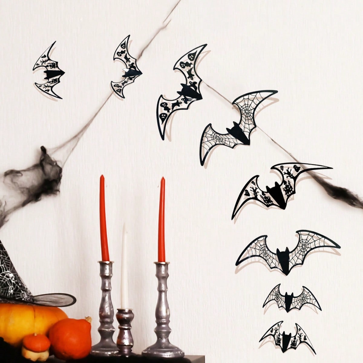 black bat wall stickers 14 pieces - photo 10