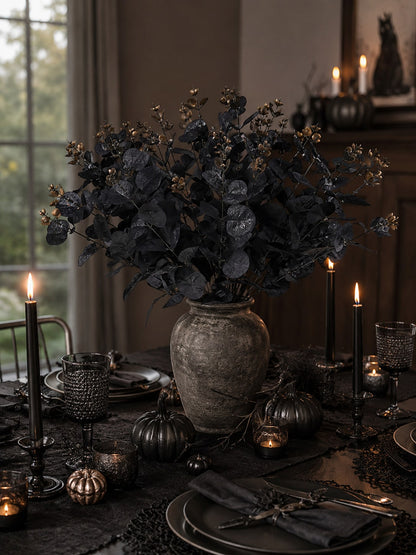 black artificial flower stems - photo 9