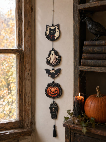 black cat ghost coffin hanging decor - photo 10