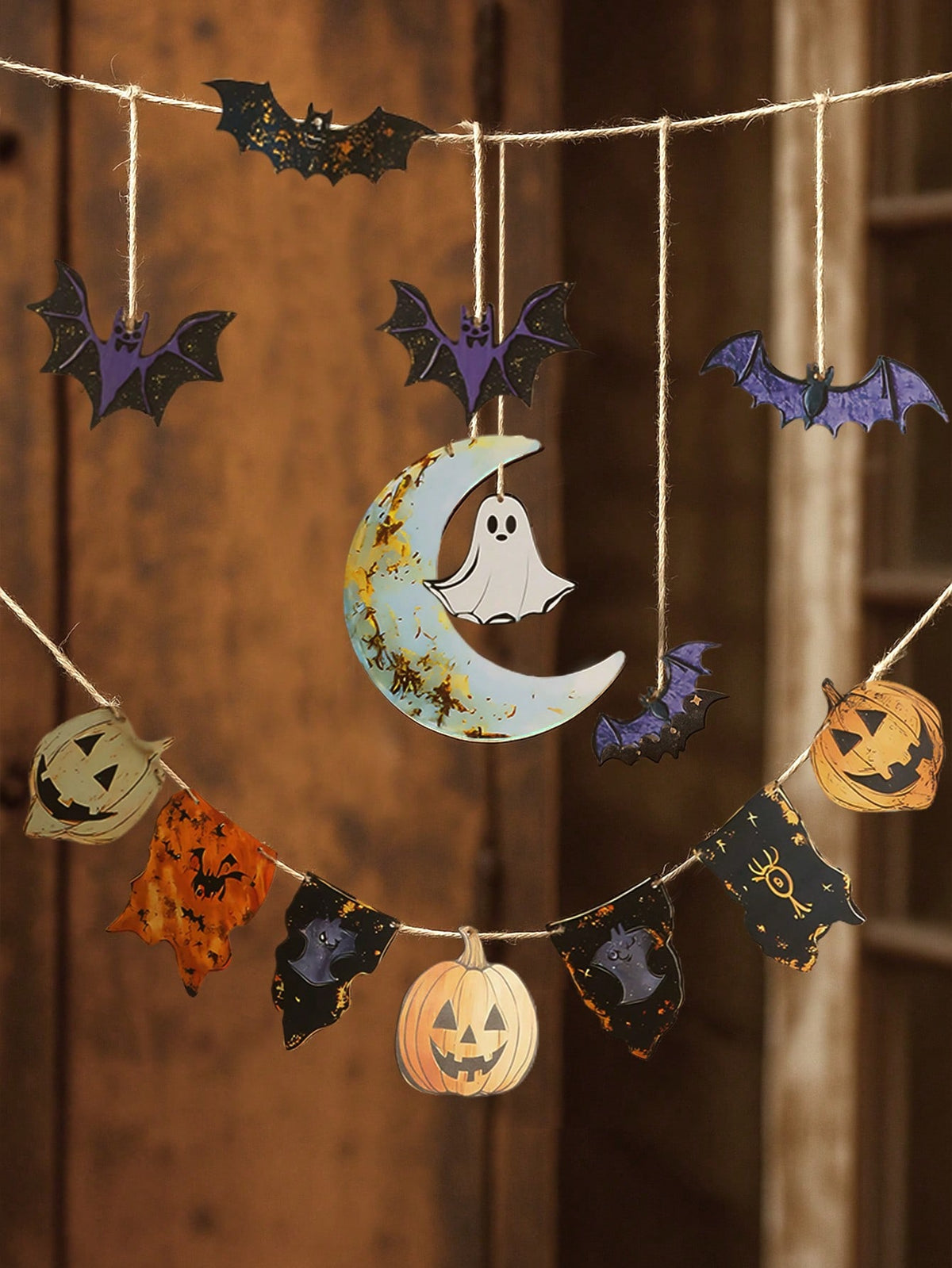 ghost pumpkin moon Halloween banner - photo 10