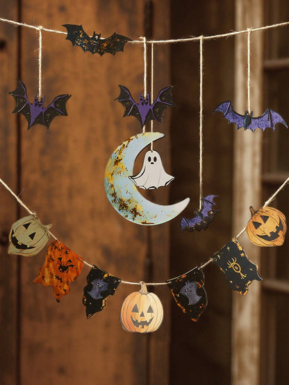 ghost pumpkin moon Halloween banner - photo 10