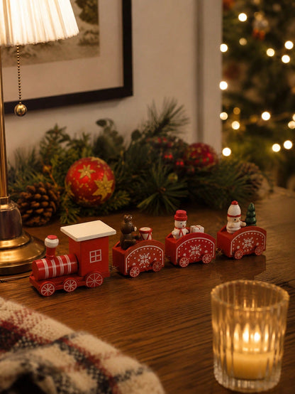 mini red Christmas train - photo 10