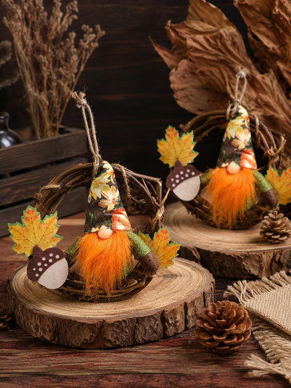 fall gnome mini wreath - photo 11