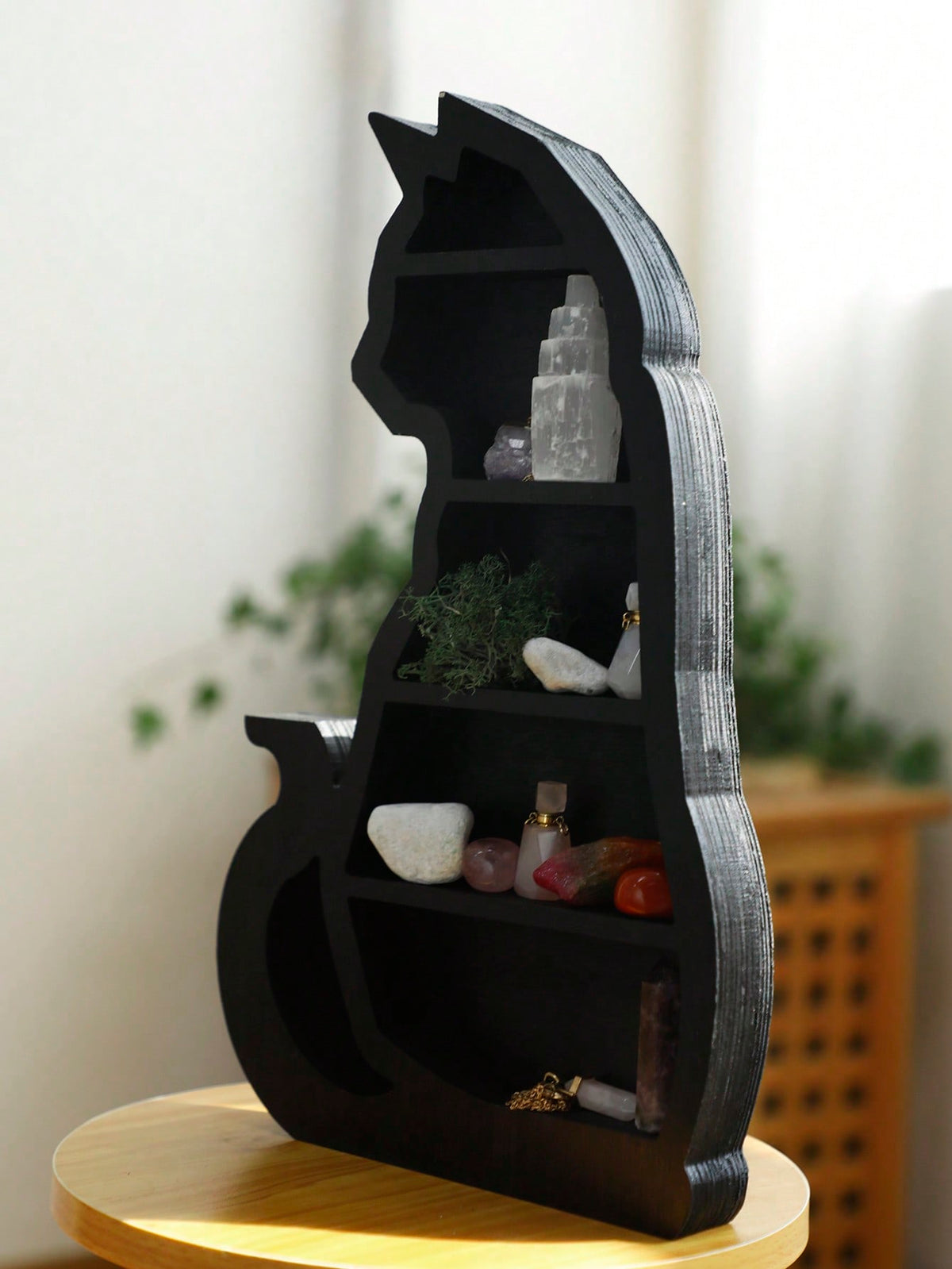 black cat tiered display shelf - photo 9