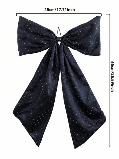 large black glitter bow - photo 11