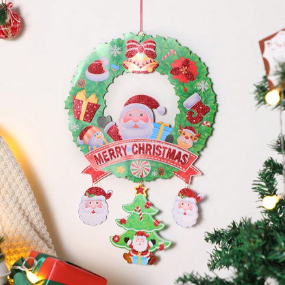 Santa wreath door hanger - photo 9