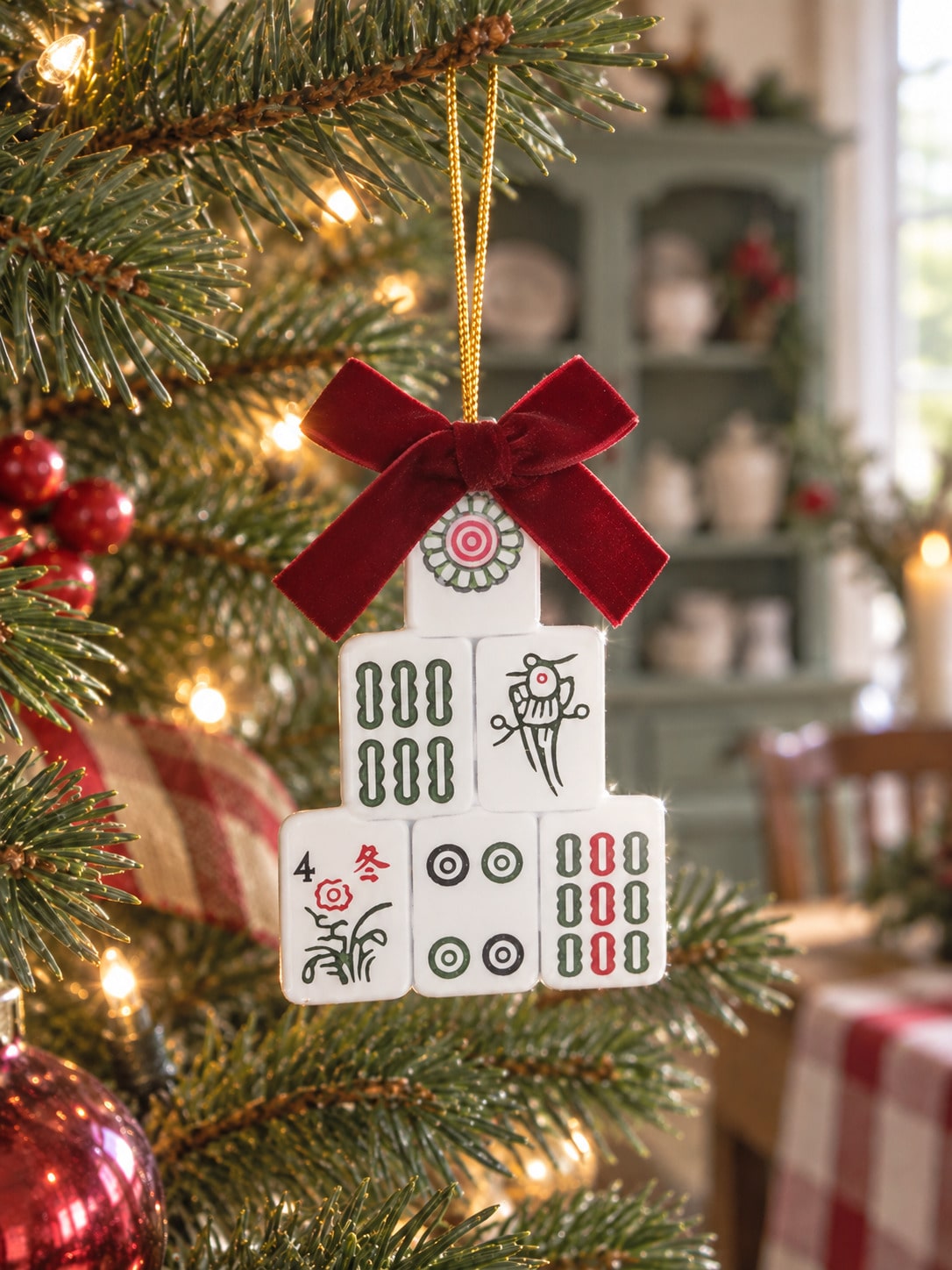 mahjong Christmas ornament - photo 10