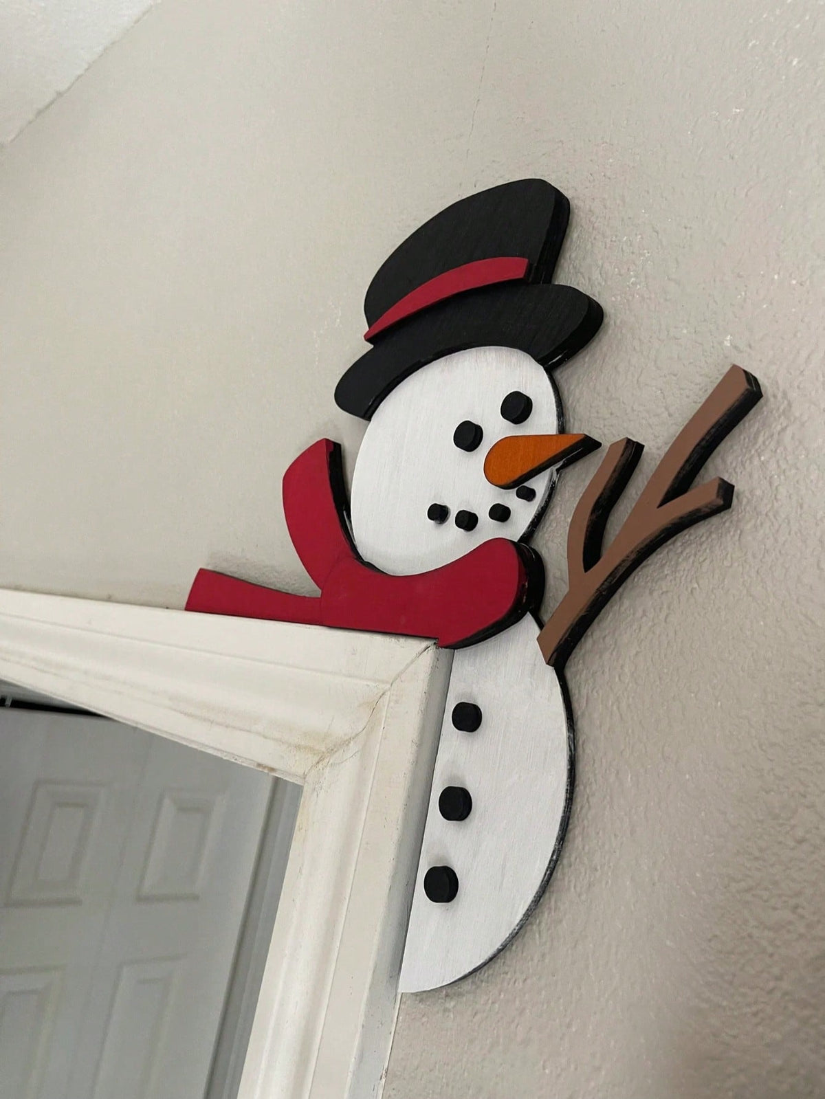 snowman door frame corner decor - photo 11