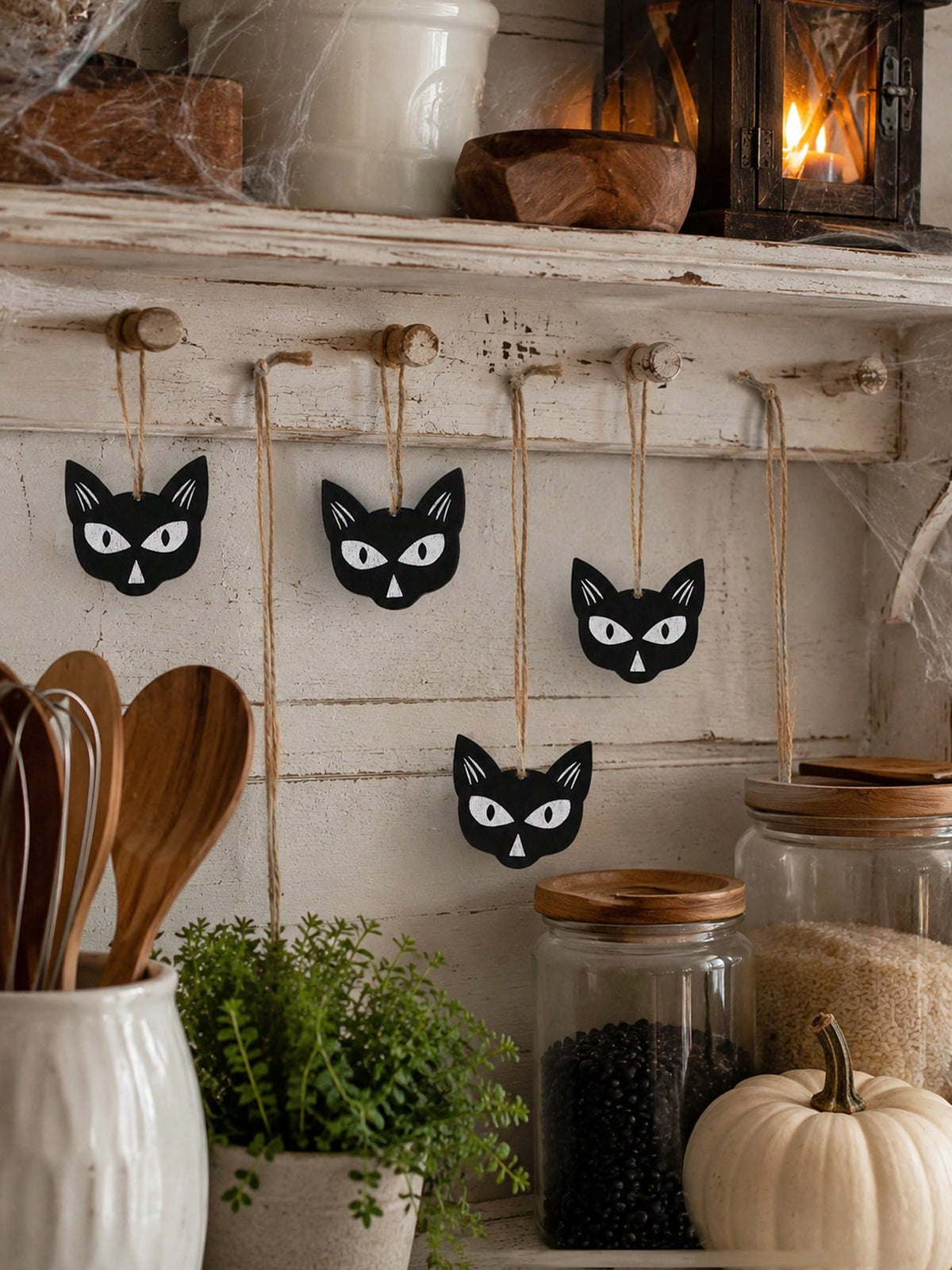 black cat hanging ornaments - photo 10