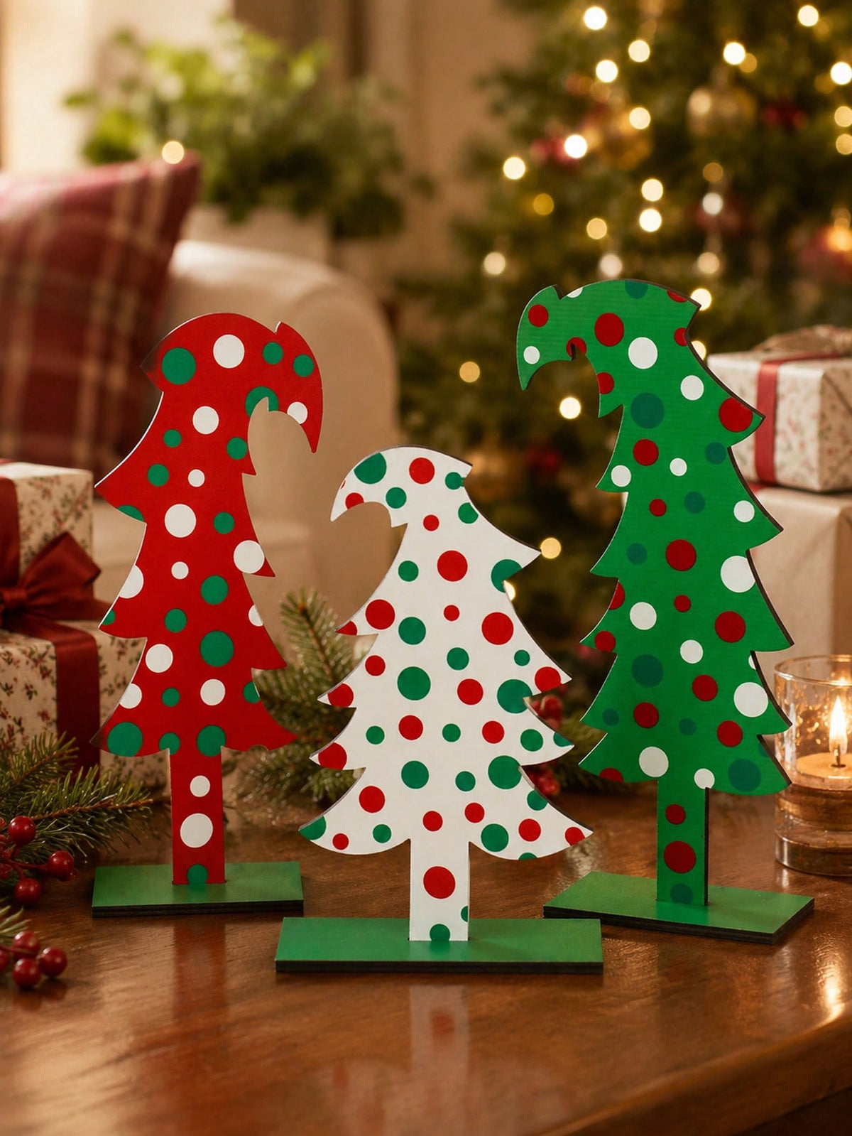 whimsical polka dot Christmas tree - photo 10