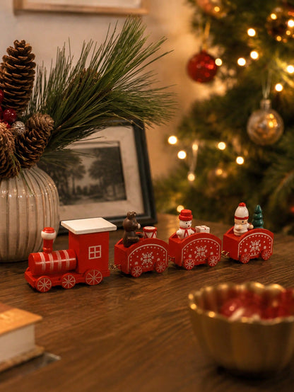 mini red Christmas train - photo 11