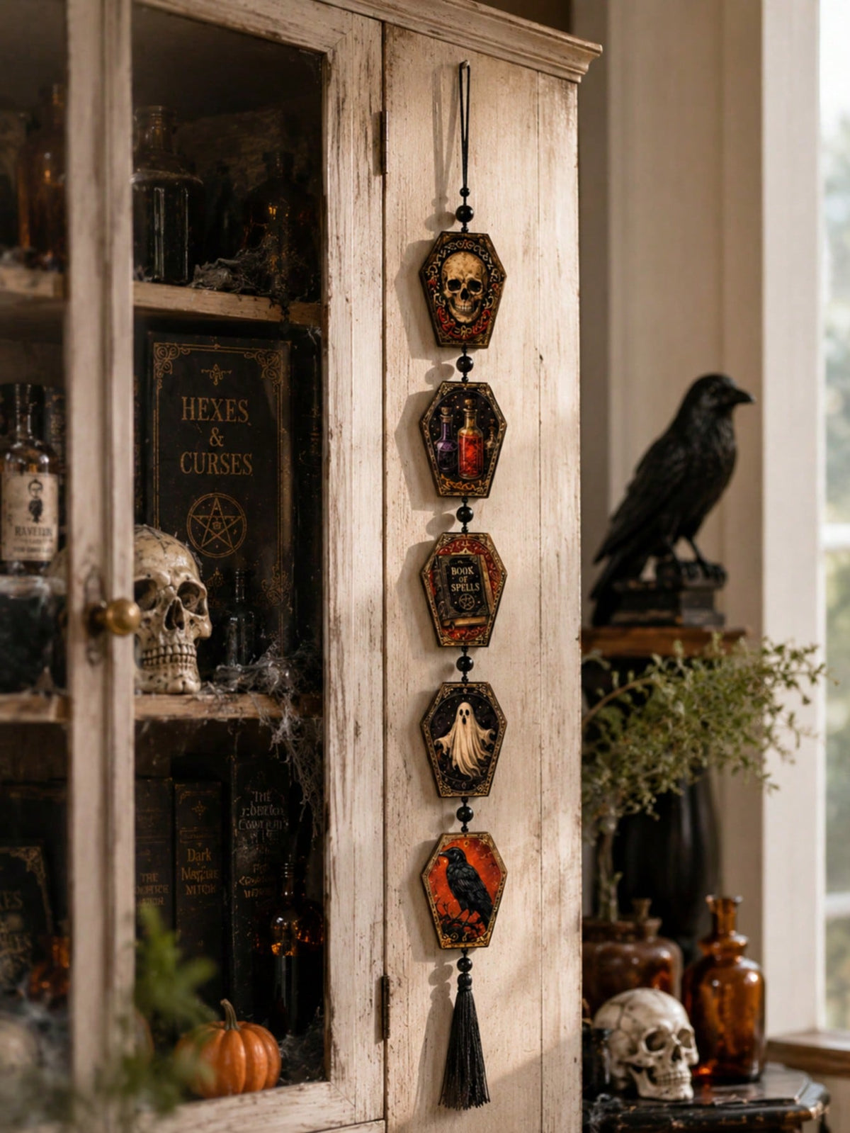 gothic skull coffin hanging decor - photo 10