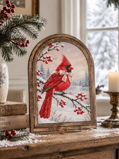 winter cardinal arch tabletop sign - photo 12