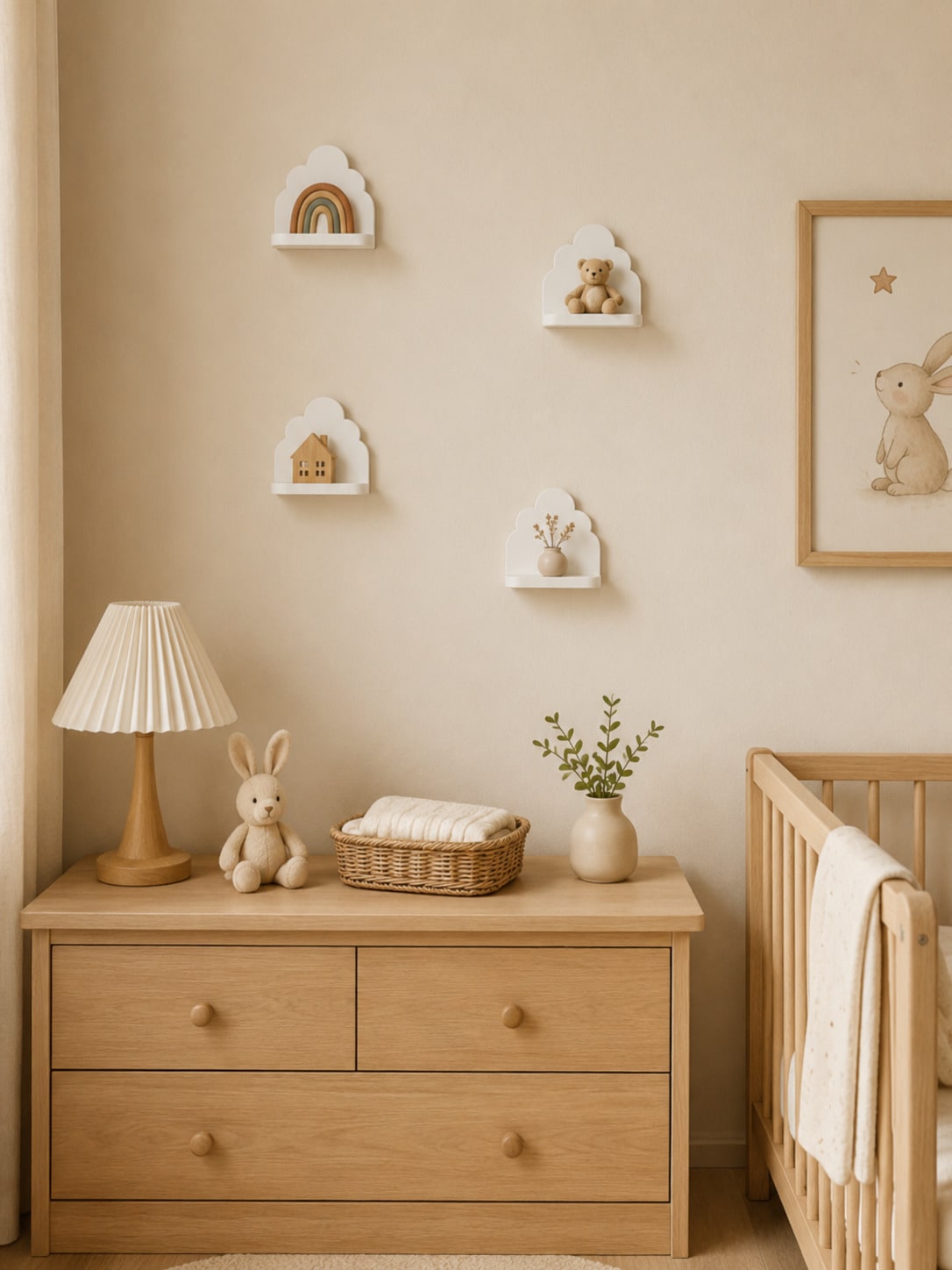 white cloud floating wall shelf - photo 11