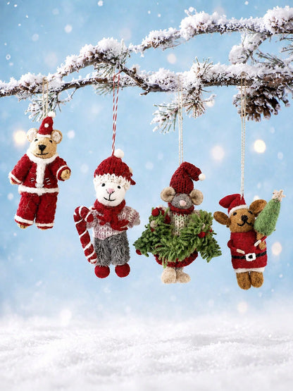 felted wool Christmas ornament - photo 11