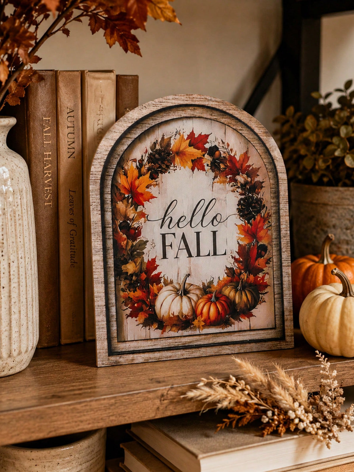 hello fall arch tabletop sign - photo 11
