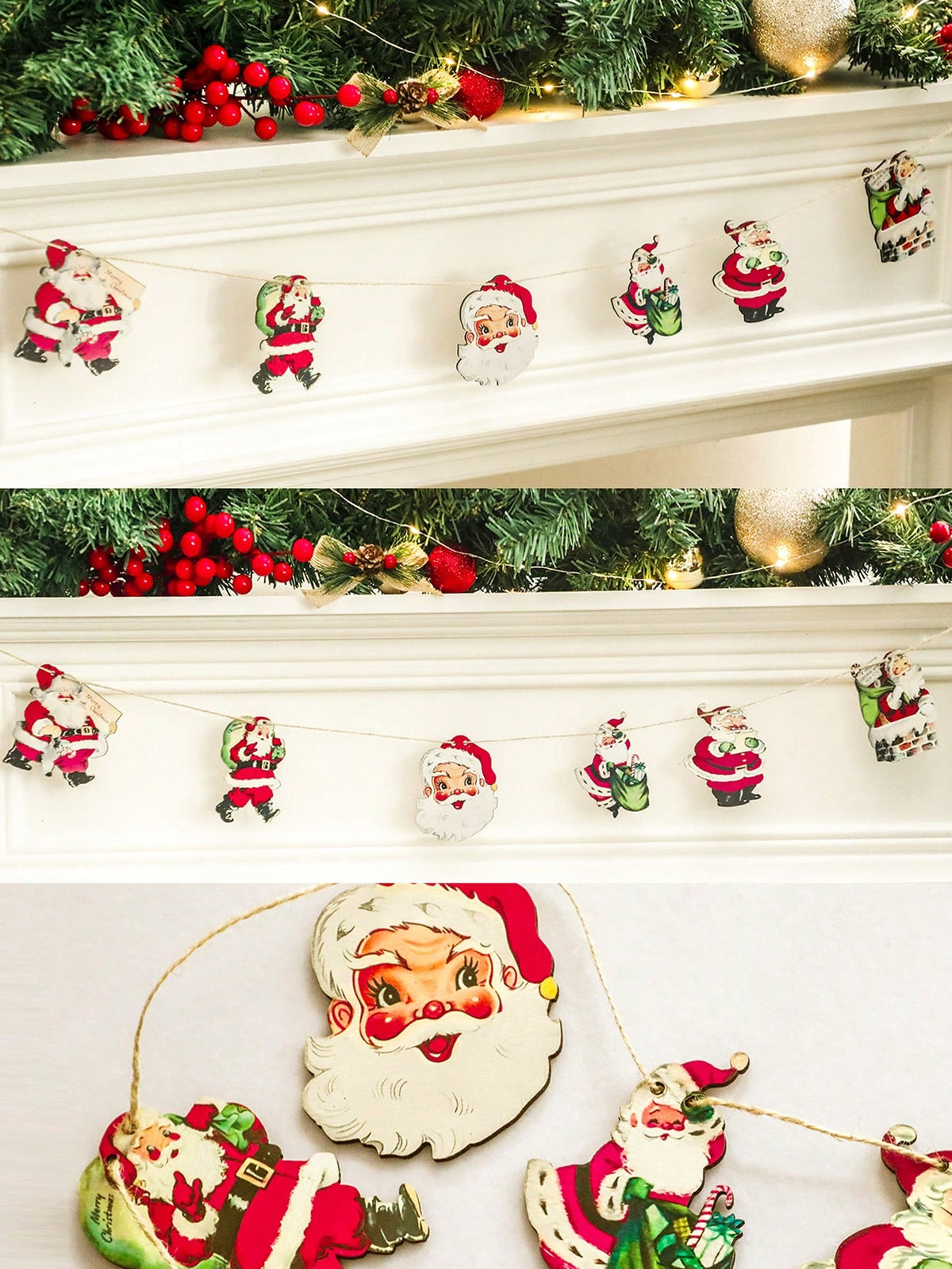 vintage Santa Claus garland - photo 11