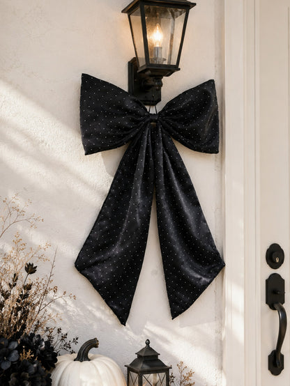 large black glitter bow - photo 12