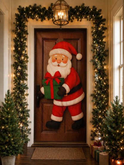 Santa Claus Christmas door banner - photo 10