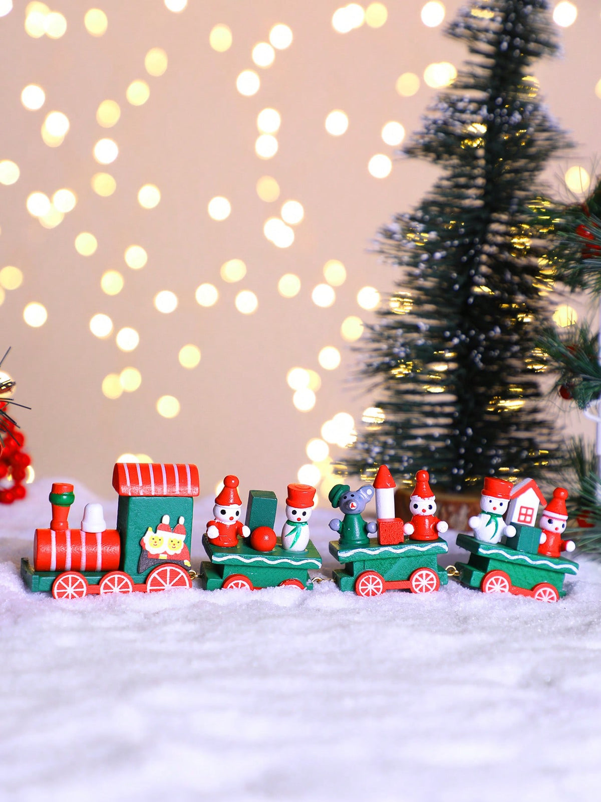 Christmas train elf snowman decor - photo 11