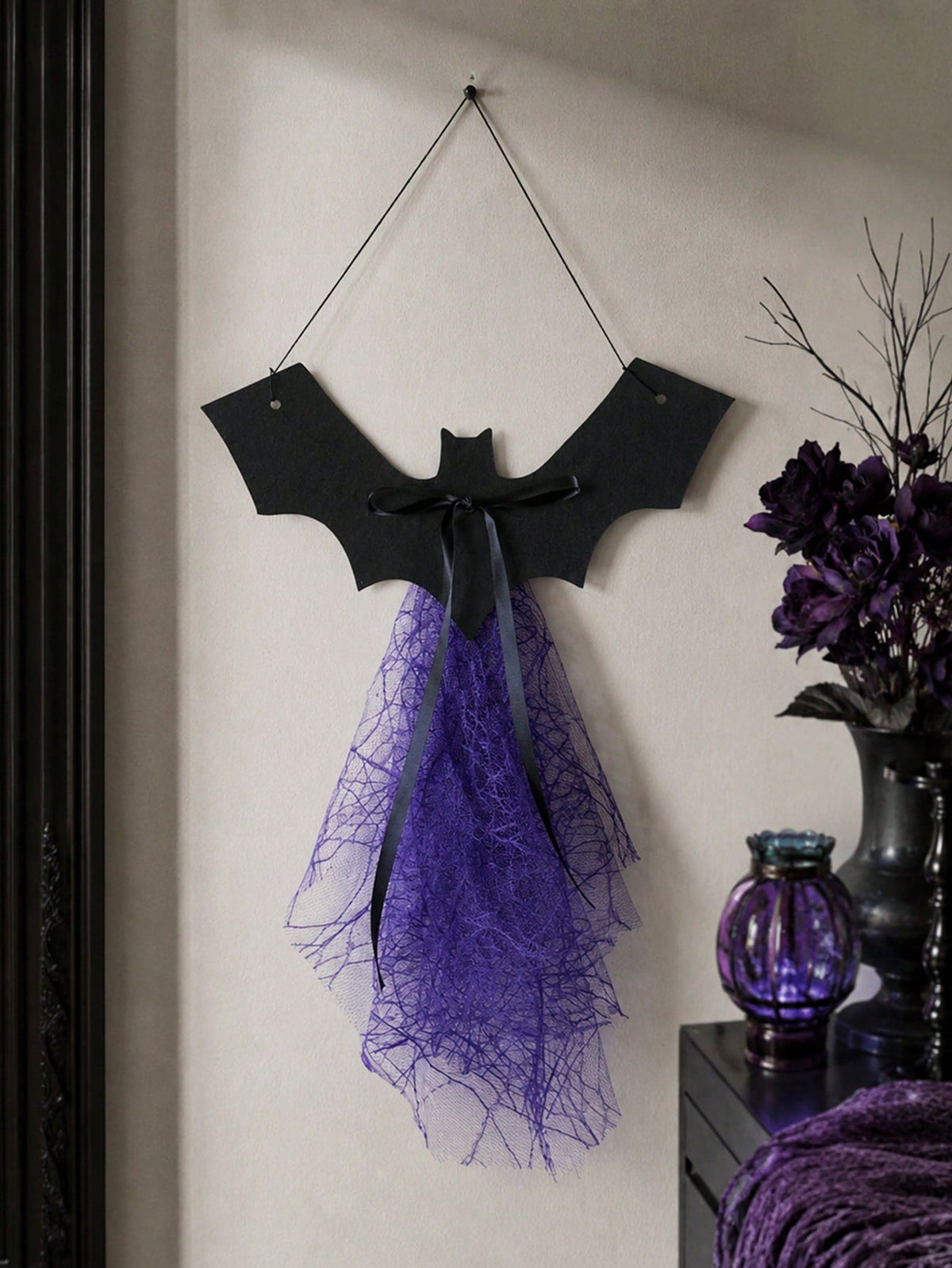bat door hanger purple tulle - photo 11