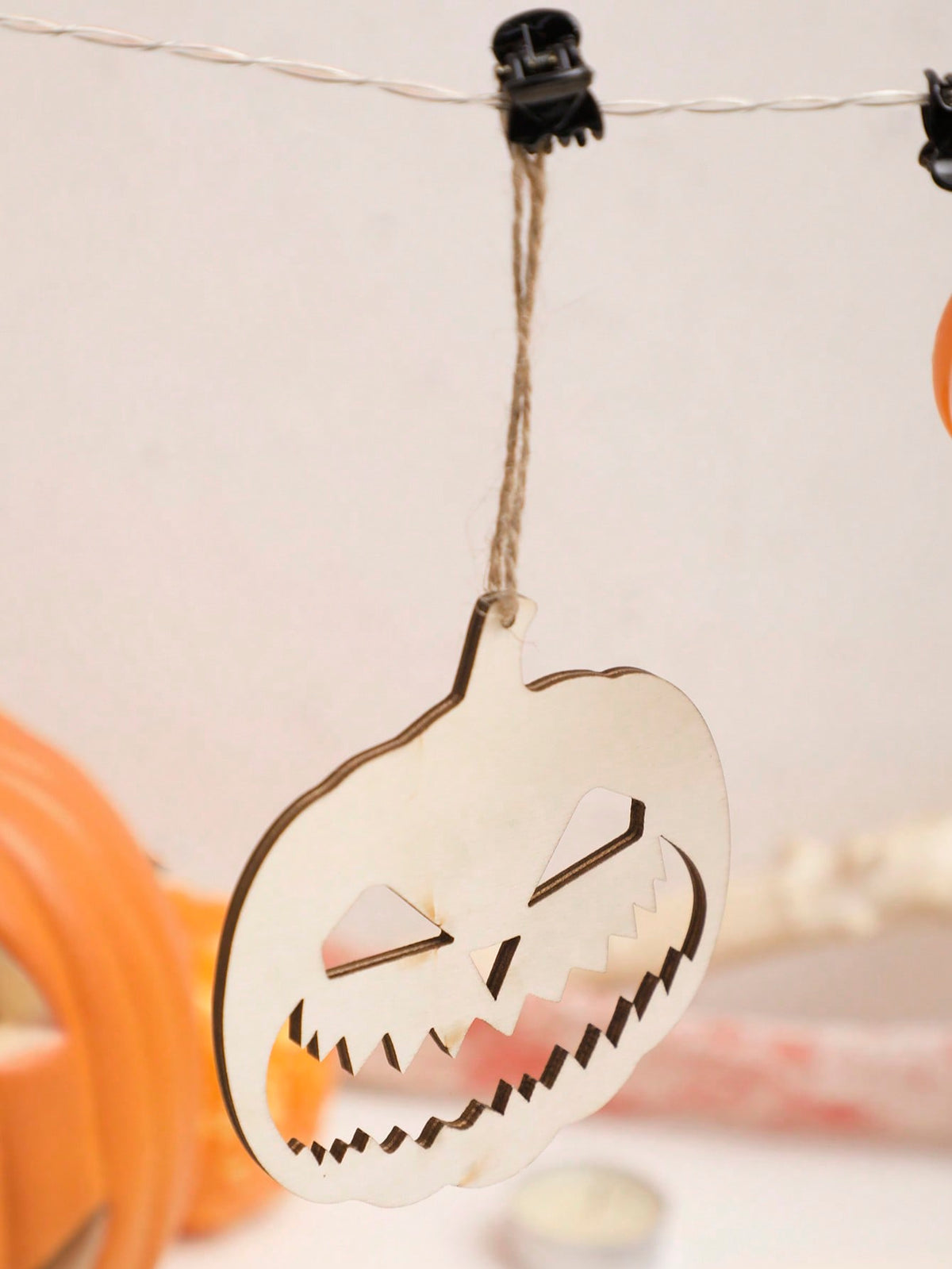 ghost pumpkin Halloween garland cutouts - photo 10